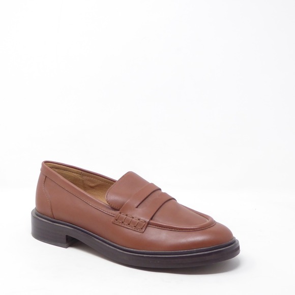 Madewell Shoes - Madewell Womens The Vernon Penny Loafer Brown Leather NL839 Size 8